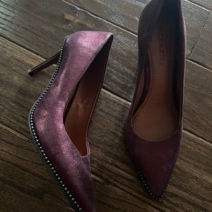 Coach suede pumps